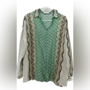 Silk bandana Etro button blouse